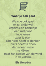 Gedicht – Wildersedreef